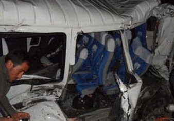 В Гахе в ДТП с участием автобуса пострадали 9 человек