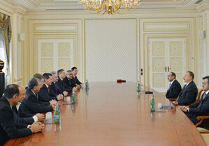 Президент Ильхам Алиев принял делегацию, возглавляемую губернатором Астраханской области РФ