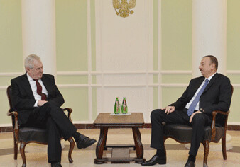 В Сочи состоялась встреча Президентов Азербайджана и Чехии 