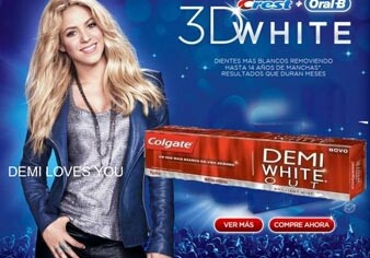 Шакира рекламирует зубную пасту