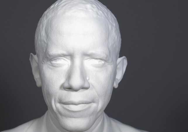 Прижизненная маска президента США-впервые на 3D-принтере (Фото)