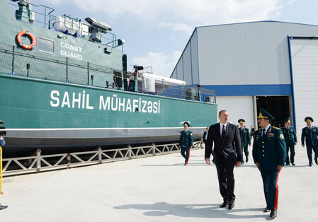 В Баку открылся новый судостроительный завод Береговой охраны Госпогранслужбы