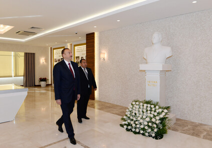 Президент Ильхам Алиев находится в Хызы