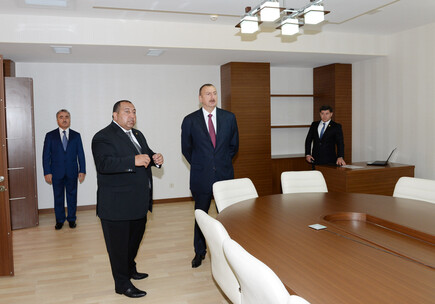 Президент Ильхам Алиев открыл новое здание Исполнительной власти Хызинского района 