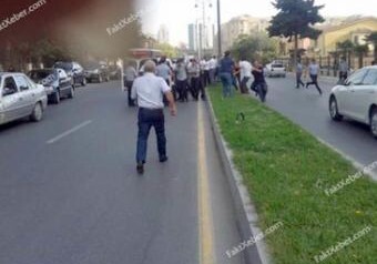 Возле посольства Израиля в Баку прошла акция