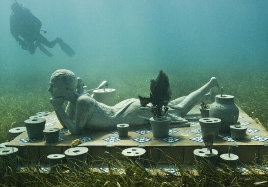 Самый большой подводный парк скульптур в мире (Фото)
