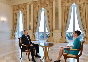 Президент Азербайджана дал интервью  телеканалу «Россия-24»