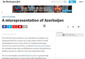 Посольство Азербайджана в США ответило на статью в The Washington Post