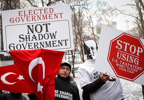 В США азербайджанцы приняли участие в акции протеста против движения Гюлена