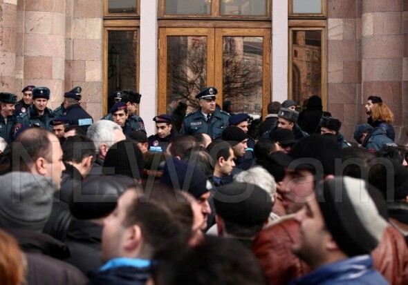 В Ереване проходит акция протеста торговцев