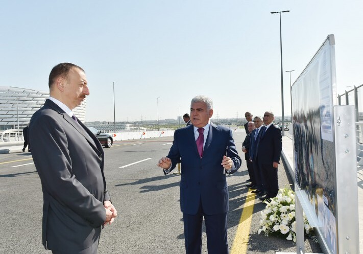 Президент Азербайджана открыл дорогу вокруг Бакинского олимпийского стадиона (Фото)