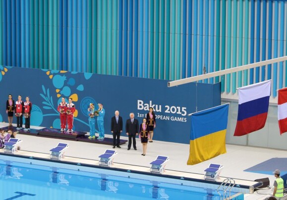 «Баку-2015»: Россия победила в финале по синхронному плаванию в парном разряде