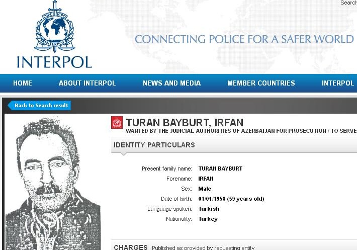 Интерпол по запросу Азербайджана объявил в розыск турецкого бизнесмена