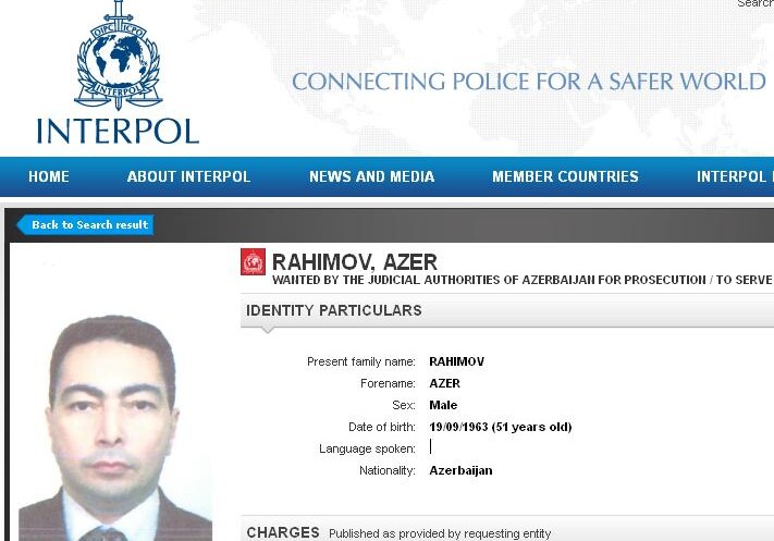 Интерпол объявил в розыск азербайджанского бизнесмена