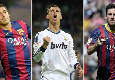 В список кандидатов на «Золотой мяч» попали по 7 футболистов «Реала» и «Барселоны»