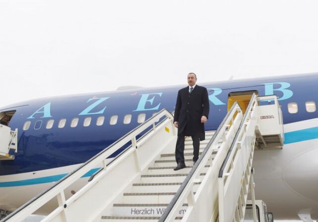 Президент Азербайджана прибыл с визитом в Швейцарию