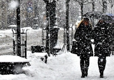 Завтра в Баку ожидается минусовая температура и снег