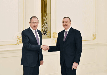 Президент Азербайджана принял главу МИД России (Фото)