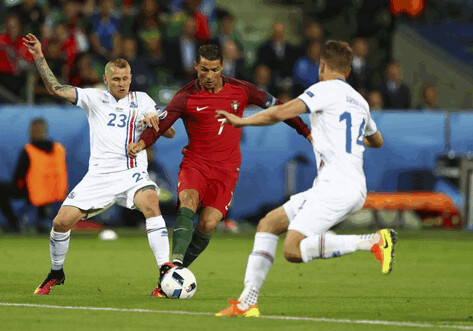 Евро-2016: сборные Португалии и Исландии сыграли вничью (Фото-Видео)