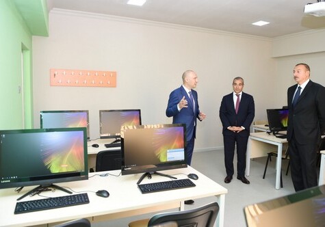 Президент Азербайджана ознакомился с условиями в академии IT STEP после ремонта (Фото)