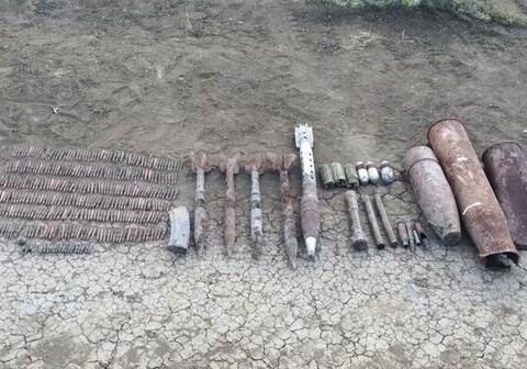 В поселке Салоглу обнаружены 404 неразорвавшихся боеприпаса (Фото)