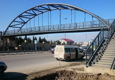 Новый пешеходный переход открыт в Баку (Фото)