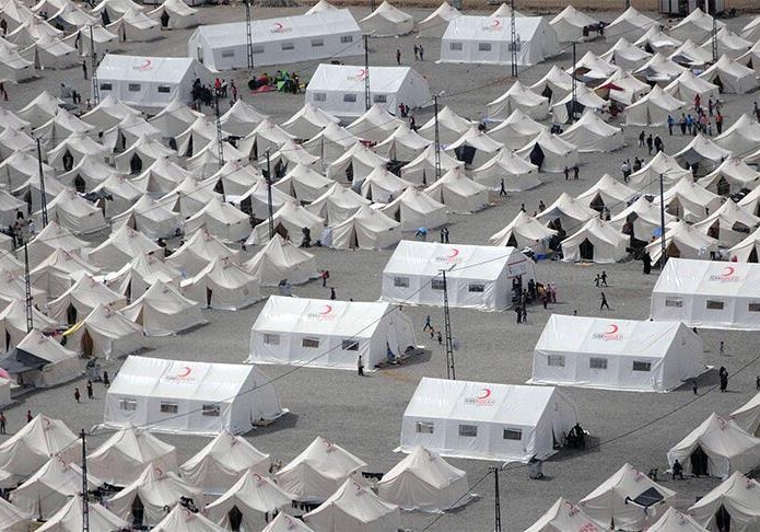 Очередной палаточный городок в Турции (Фото)