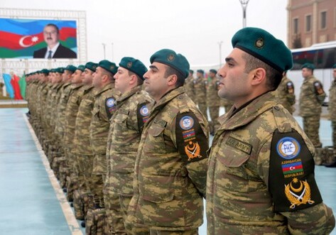 Очередная группа азербайджанских миротворцев отправлена в Афганистан (Фото)