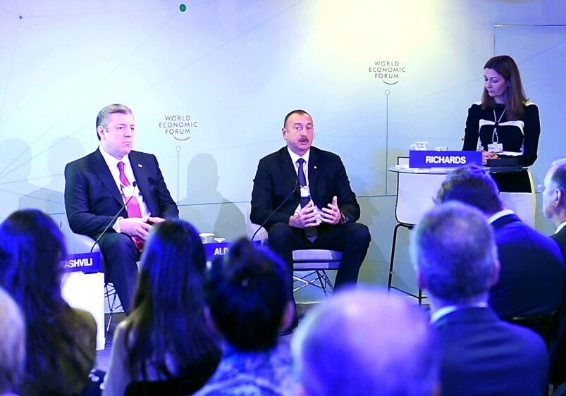  Президент Азербайджана в Давосе принял участие в интерактивном заседании «The Silk Road Effect» (Фото-Добавлено)