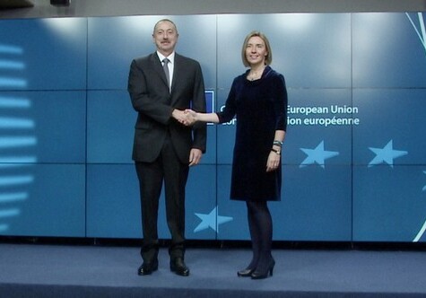 Президент Азербайджана встретился с верховным представителем Евросоюза