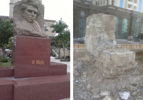 Три человека были наказаны за снос памятника Мушвигу