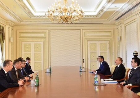 Президент Ильхам Алиев принял эстонскую делегацию 