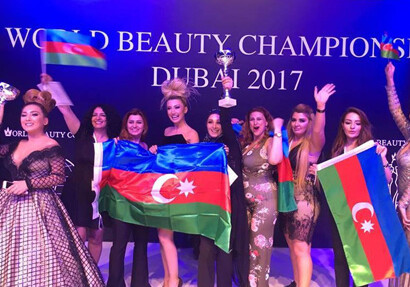 Представители Азербайджана победили на чемпионате мира по парикмахерскому искусству и макияжу (Фото)