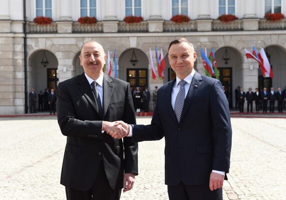 Состоялась встреча президентов Азербайджана и Польши (Фото-Обновлено)