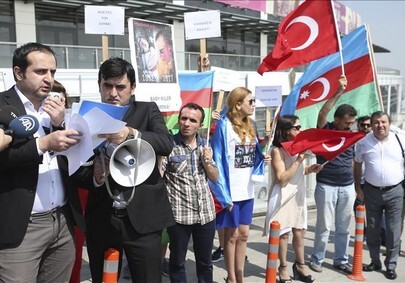 В Анкаре прошла акция с осуждением провокаций ВС Армении (Фото)