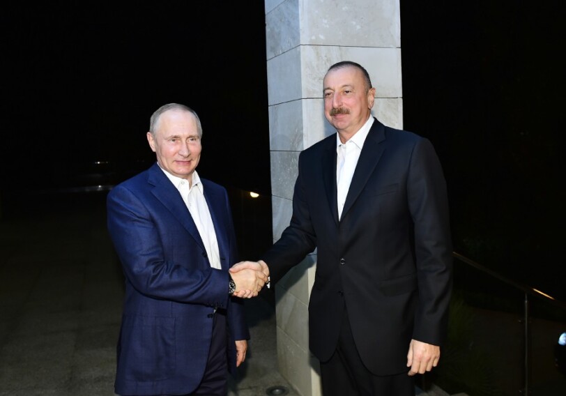 В Сочи состоялась встреча президентов Азербайджана и России (Фото)