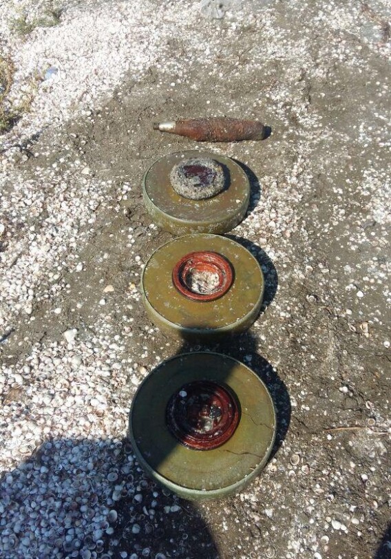 В Лянкяране обезврежены снаряд от безоткатного орудия и противотанковые мины (Фото)