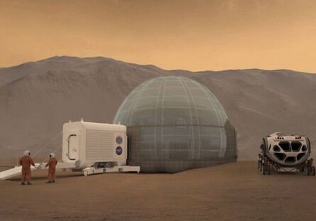 NASA отправит в космос надувной дом, в котором поселятся астронавты на Марсе (Видео)