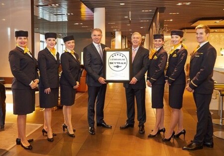 Lufthansa первой среди европейских авиакомпаний стала пятизвездочной