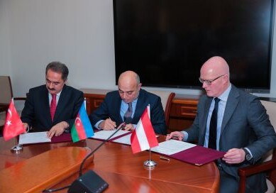 Железнодорожные ведомства Азербайджана, Турции и Австрии подписали Меморандум о взаимопонимании