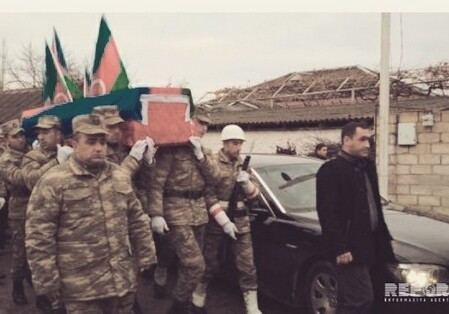 Похоронен ставший шехидом военнослужащий ВС Азербайджана (Фото)