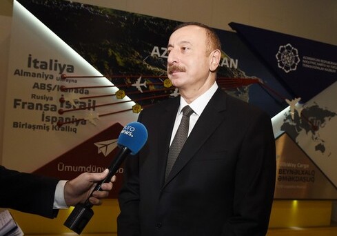 Президент Азербайджана ответил на вопрос телеканала Euronews (Фото)
