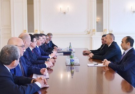 Президент Азербайджана принял губернатора Астраханской области (Фото)