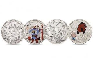 В России выпущены монеты с изображением Винни Пуха и Пятачка