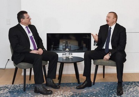 Президент Азербайджана встретился с вице-президентом Еврокомиссии по вопросам Энергосоюза (Фото)