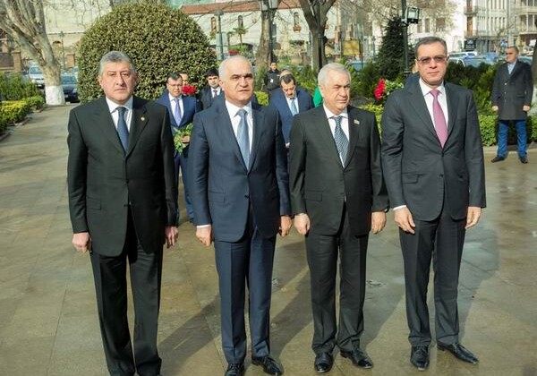 Азербайджанская делегация находится с визитом в Грузии (Фото)