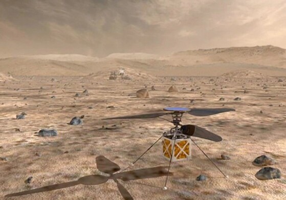 NASA испытает на Марсе беспилотный вертолет (Видео)
