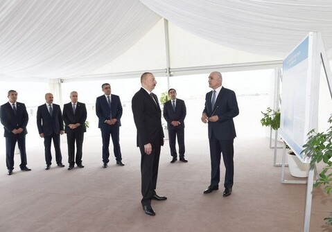 Президент Ильхам Алиев принял участие в открытии комплекса Бакинского международного морского торгового порта (Фото-Обновлено)