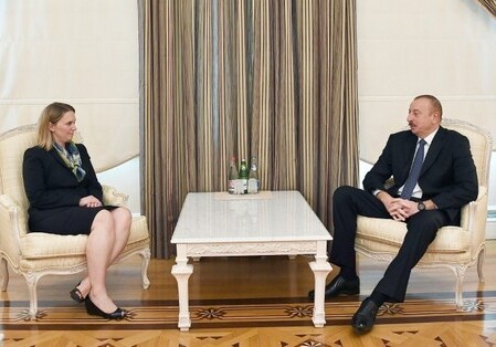 Президент Ильхам Алиев принял Бриджит Бринк