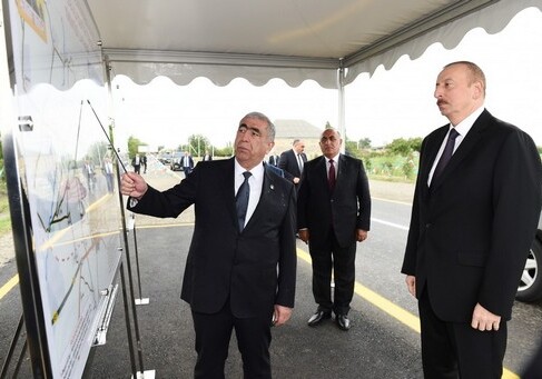 Президент Азербайджана принял участие в открытии двух дорог в Геранбое (Фото-Обновлено)